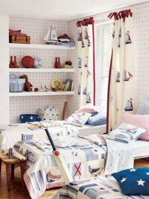 JANE CHURCHILL SAILING PATCHWORK FABRIC